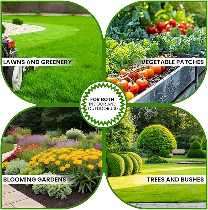 100% Organic Worm Castings - Made in USA – Natural Earthworm Fertilizer with Kelp & Humic Acid – for Indoor & Outdoor Plants, Potting Soil, Garden Beds & Seed Starters