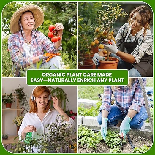 Organic Worm Tea Concentrate – 16 oz Liquid Fertilizer with Kelp & Humic Acid – Compost & Bokashi Booster – 100% Natural Worm Casting Tea for Indoor & Outdoor Plants, Vegetables, Flowers & Trees